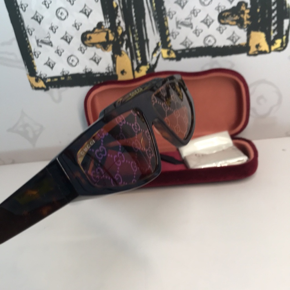 New Authentic Gucci Tortoise Shell Sunglasses GG1591s 002 - Picture 10 of 10
